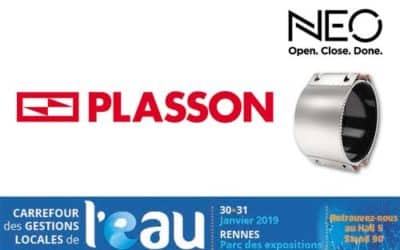 PLASSON présente sa nouvelle gamme de raccords de réparation permanente NEO au #CGLE20