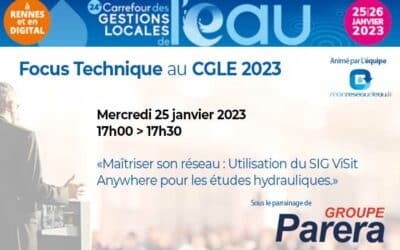 Focus Technique : Maîtriser son réseau : Utilisation du SIG ViSit Anywhere pour les études hydrauliques