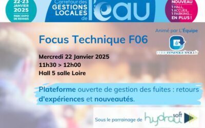 Focus technique : Plateforme de gestion des fuites : retours d’expériences et nouveautés