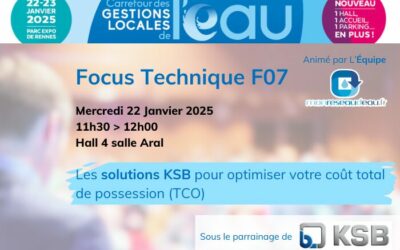 Focus technique : Les solutions KSB pour optimiser votre coût total de possession (TCO)