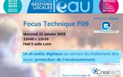 Focus technique : IA et outils digitaux au service du traitement des eaux : sobriété énergétique et protection de l’environnement