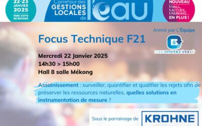 Focus technique : Assainissement : surveiller, quantifier et qualifier les rejets afin de préserver les ressources naturelles, quelles solutions en instrumentation de mesure ?