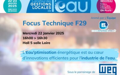 Focus technique : WEG : L’Eau’ptimisation énergétique