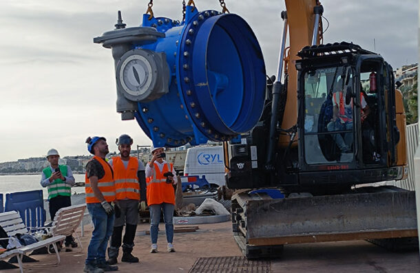 RYL ADDUCTION fournit une vanne 1200 à Eau d'Azur